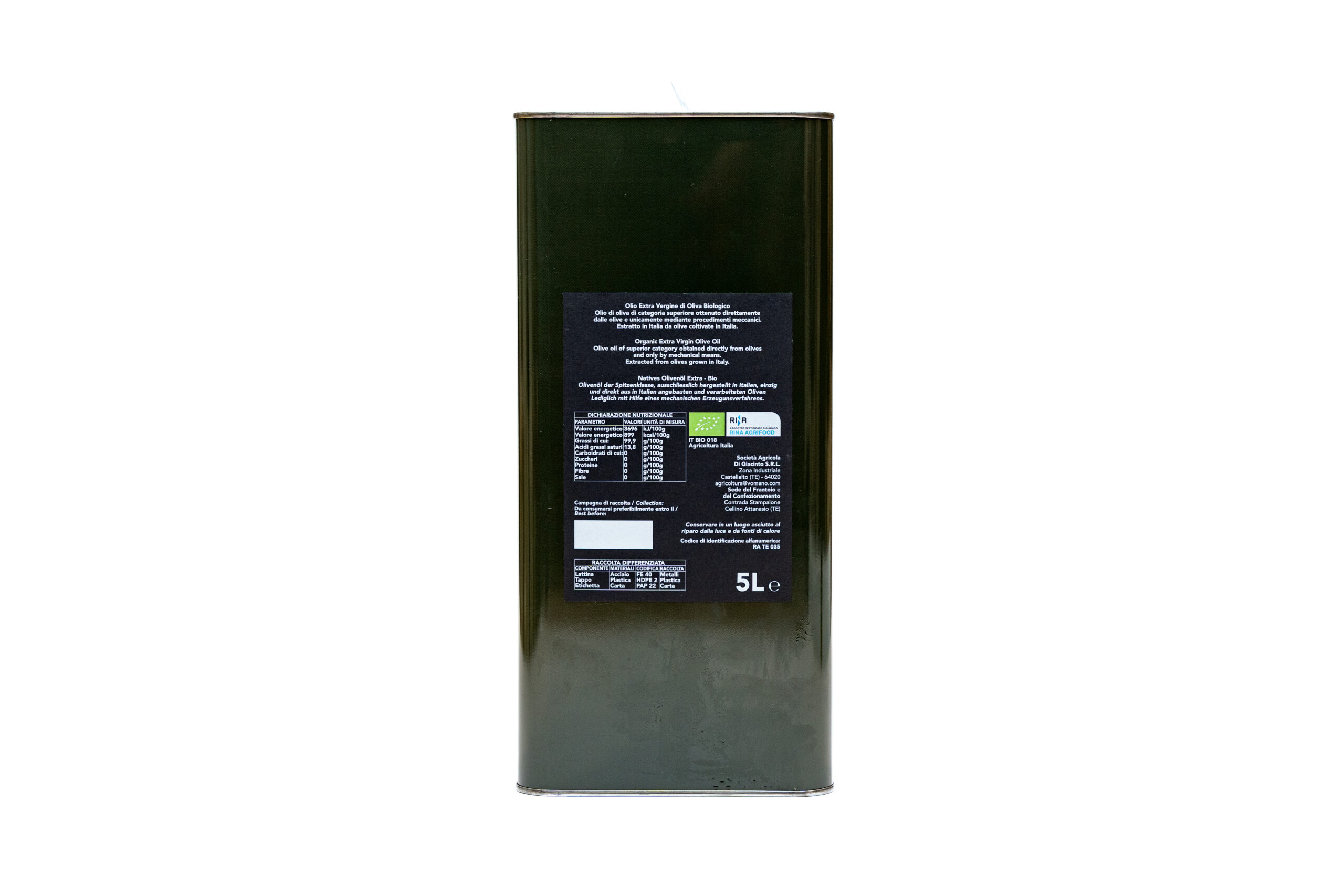 Latta con Olio Palmino EVO BIO - immagine 4